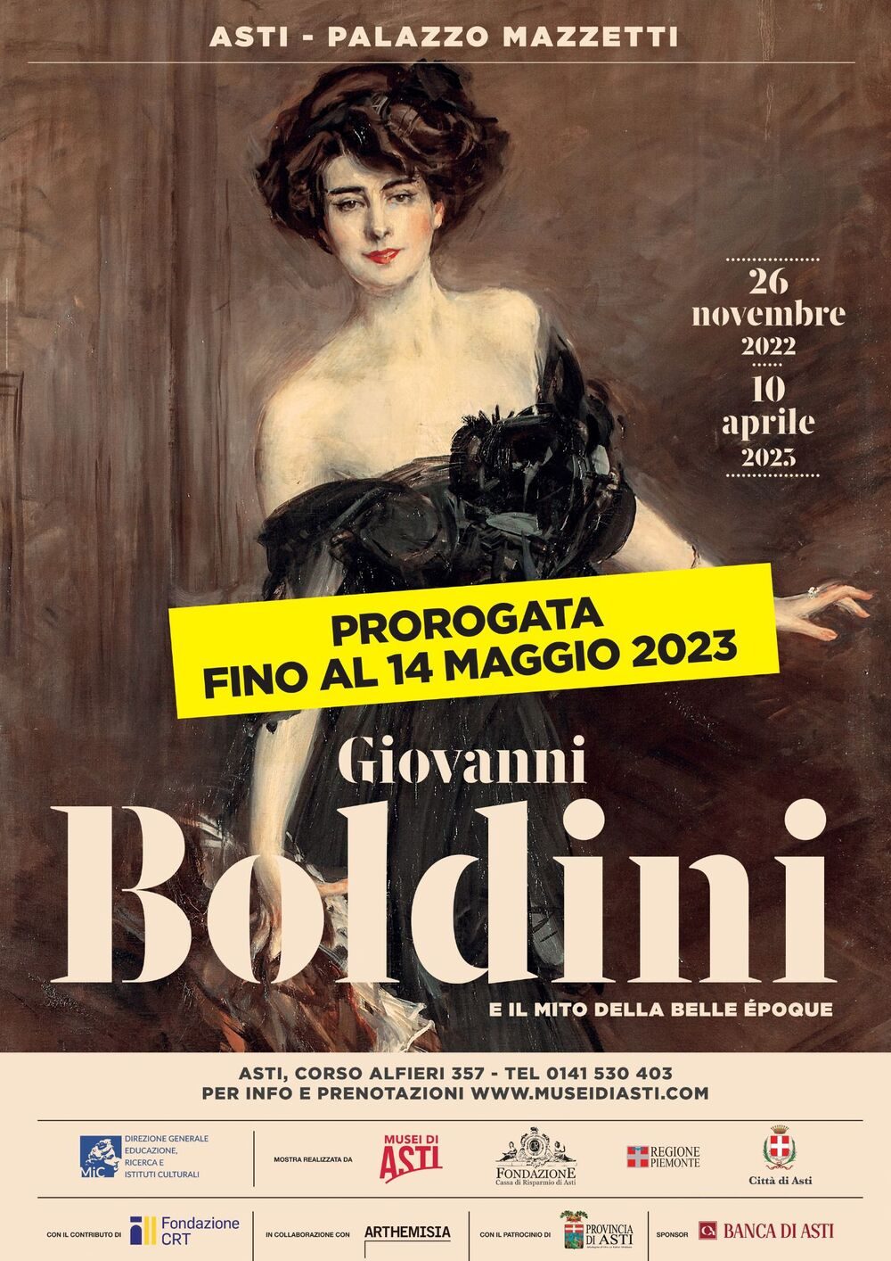 Grafica Proroga Mostra Boldini