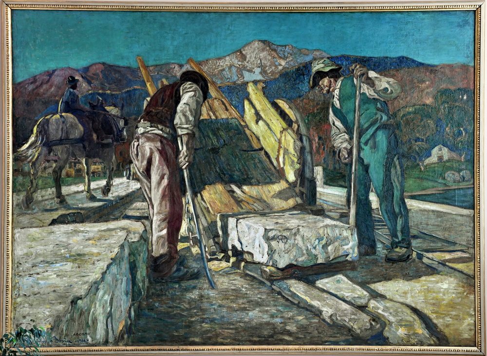 Dettaglio Opera Scalone Ingresso Sede Fondazione Cassa di Risparmio di Asti